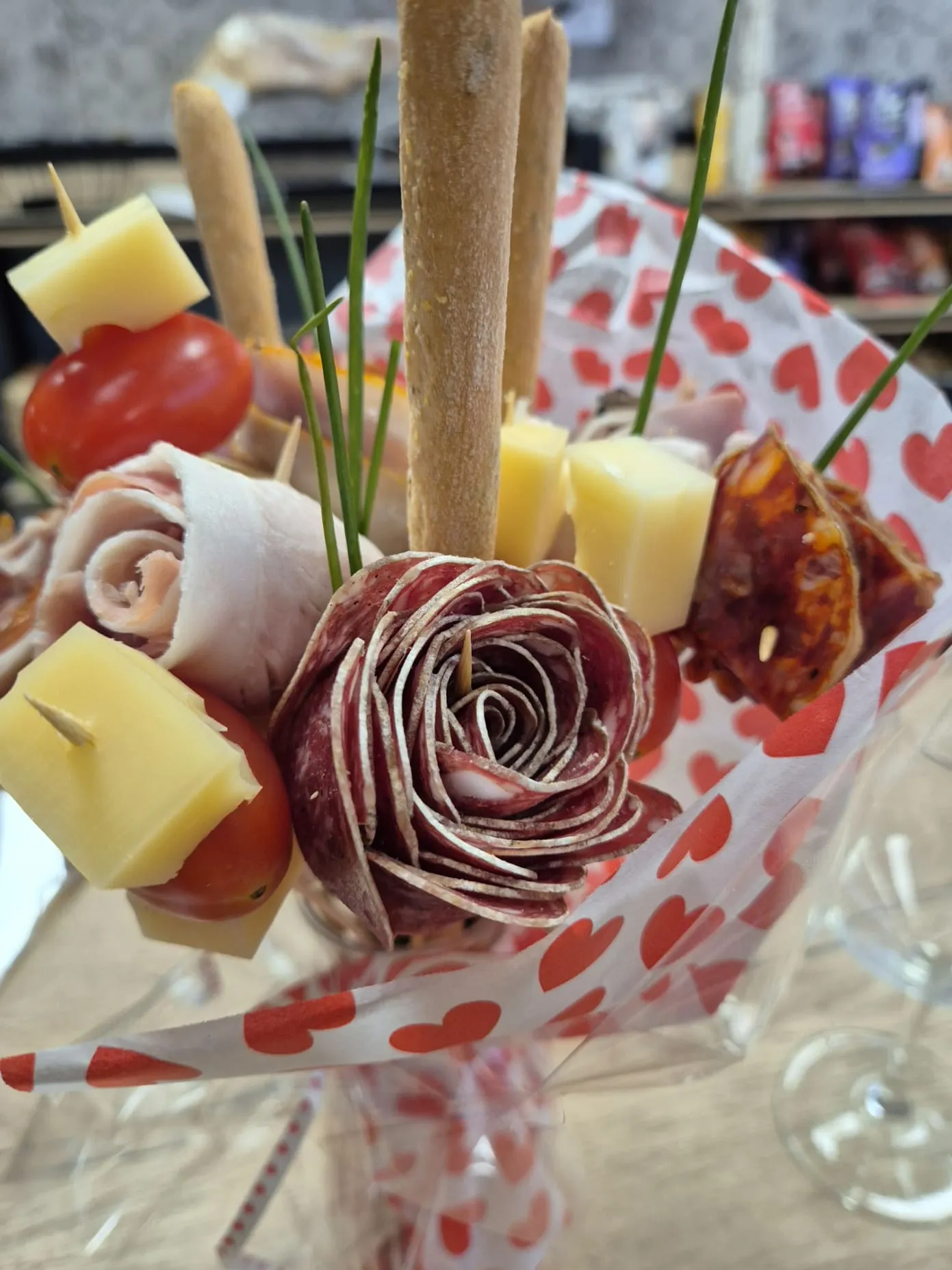 Un bouquet de charcuterie